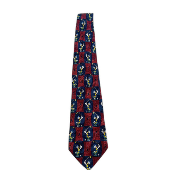 Vintage Disney Donald Duck Golfing Tie Father's Day Gift Golf Lover - Picture 2 of 7